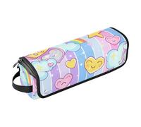 Organiseur 2 en 1 pour outils de cheveux avec tapis de fer, étui de transport pour fer à friser plat, fer à friser, fer à friser, robe de princesse, couronne de dessin animé