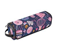 Organiseur 2 en 1 pour outils de cheveux avec tapis résistant à la chaleur et à la poussière, sac de voyage pour fer à lisser, fer à friser, fil à tricoter, organiseur portable bleu marine