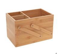 Organiseur 2 étages bambou