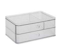 Organiseur 2 Tiroirs "Plastor" 23cm Transparent