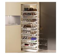 Organiseur à chaussures rétractable, armoire double face coulissante pour placard, solution de rangement peu encombrante pour les espaces étroits