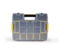 Stanley 1-97-483 Organiseur À Intercalaires mobile Sort master - Couvercle Alvéolé et Transparent pour Voir Le Contenu - Compact - Léger - Spacieux - Dimensions : 37,5 x 6,7 x 29,2 cm Noir/Jaune