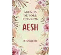 Organiseur AESH 2025/2026: Agenda de Bord AESH 2025 2026| Planificateur Semainier, Calendrier et Vacances Scolaire, 45 Fiches de suivi des élèves en ... de handicap, Cadeau AESH d'école | Format A5.