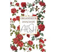 Organiseur AESH 2025/2026: Agenda de Bord AESH 2025 2026 | Planificateur Semainier, Calendrier & Vacances Scolaire, 50 Fiches de suivi des élèves en ... de handicap | Cadeau AESH d'école, Format A4.