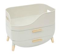 5 five simply smart 5Five - Organiseur ALBA Beige - 26x18,5x19,5cm - Rangement Salle de Bain, Organisateur Cosmétiques, Accessoire Beauté