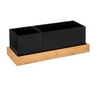 Organiseur amovible bambou ""Bava"" noir - 5five
