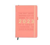 Organiseur Annuel 2023 Cuir Rose Avec Stylo