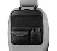 Organiseur arrière de siège de voiture, plusieurs poches, anti-déversement | Organiseur de siège arrière pliable pour téléphone, boissons, voyages en famille, vacances