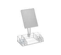 Miroir LED - Organisateur - L28,6 cm x l 16,4 cm x H 38 cm - Sélena - Noir