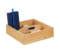 Organiseur bambou Rangement bureau cuisine Range-épices Support condiments