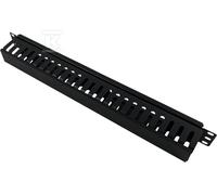 Organiseur câbles 1U 19" avec capot PK008