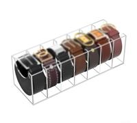 Organiseur Ceintures Acrylique 357 Cases Transparent | 357 cases individuelles, largeur 2.2 pouces, pour idéal ceintures larges et étroites, garde-placard organisé
