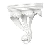 Organiseur creux blanc monté en résine pour chambre à coucher, étagère de jardinière, étagère rétro, support de cuisine, bibliothèque, salle de bain, pot baroque européen, support mural style fleur
