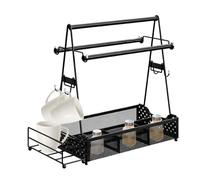 Organiseur d'accessoires de barbecue - Bac à ustensiles portable pour la cuisine en plein air | Plateau de pique-nique pour pique-nique, plage, barbecue, condiments, terrasse, gril de rangement pour