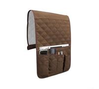 Organiseur d'accoudoir de canapé multi-poches avec filet en silicone antidérapant, conçu pour les fauteuils inclinables, les canapés et les chaises pour contenir des télécommandes et des accessoires