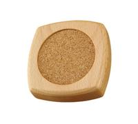 Organiseur d'aiguilles en bois avec insert en liège interchangeable pour aiguilles à coudre et alènements | Outil de rangement compact de 7,6 x 1,5 cm pour couture et travail du cuir - Bois