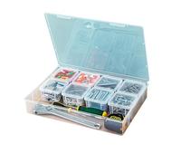 Organiseur d'atelier gain de place avec poignée ergonomique pour le transport entre les chantiers et les petits objets