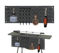 Organiseur d'auvent de rangement - Sangles flexibles réglables, gestion des ustensiles d'extérieur, matériel de station de cuisson portable, catégorie d'organisation de camping, accessoire robuste