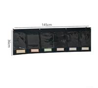 Organiseur de 145x36cm avec 6 Poches Organiseur de 145x36cm avec | 6 poches transparentes, format 20x28cm, collecte de devoirs pour facile, organisation visuelle claire