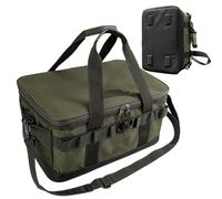 Organiseur de batterie de cuisine de camping | Grand sac de rangement de camping, sac fourre-tout de grande capacité, sac imperméable en tissu Oxford 600D avec poignée et bandoulière, organisateur de