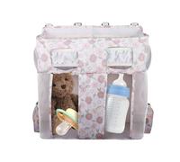 Organiseur de berceau - Poches de chevet pour berceaux de bébé | Poches empilables de grande capacité Oxford Sac à couches pour biberons de lait, lingettes et bavoirs