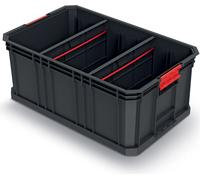 organiseur de boîtes avec cloison 52x32,9x21cm SOLUTION MODULAIRE KMS553520S-S411 noir Kistenberg