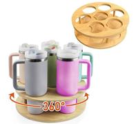 Organiseur de bouteille d'eau pour gobelet Stanley de 1,2 l avec poignée, rotatif pour organisateur de tasse Stanley, organiseurs de cuisine et rangement pour accessoires de tasse Stanley