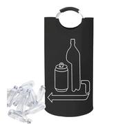 Organiseur de bouteilles - Grande capacité de 115 l - Récipient de collecte robuste et multifonction - Pour cuisine, maison, garage, garde-manger, bureau, camping, pique-nique - 17,12 x 32,8 Z