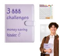 Organiseur de budget pour espèces - Classeur avec enveloppes en argent - En cuir synthétique 100 - Dine