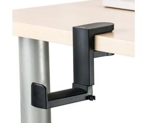 Organiseur de bureau avec pince à ressort, double range-câbles et pivot pivotant à 360, support universel pour casque audio sous bureau, son de