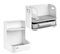 Organiseur de bureau avec tiroir Ergo Office, blanc, max. 10kg, ER-440 + Organiseur sous bureau ER-442