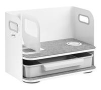 Organiseur de bureau avec tiroir et chargeur sans fil Ergo Office, blanc, max. 10kg, ER-441 blanc G