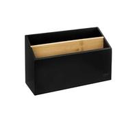 FIVE Simply Smart - Organiseur de Bureau Bambou Bava 25cm Noir Noir