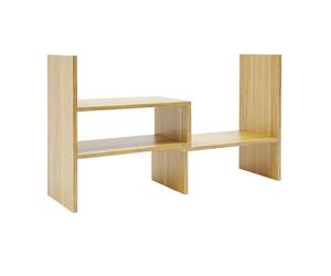 Organiseur de bureau, bibliothèque, blanc, 60 x 17 x 35 cm, charge totale 5 kg, avec trous pré-percés, peut être utilisée comme bibliothèque pour organiser efficacement des livres, magazines,