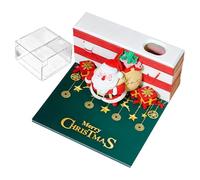 Organiseur de bureau - Calendrier 3D Père Noël 2026 - Support de bloc-notes de Noël - Décoration de bureau - Thème festif - Utilisation à la maison, en scolaire, Woc