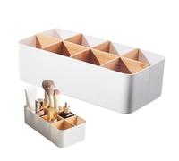 Organiseur de Bureau en Bambou avec 8 Compartiments - Boîte de Rangement Multifonctionnelle pour Stylos, Télécommandes, Notes et Plus, Design Moderne pour Bureau et Maison