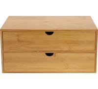 Organiseur de bureau en bambou Boîte de bureau Butler avec tiroirs