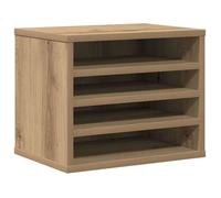Organiseur de bureau en bois d'ingénierie - vidaXL - 36x26x29,5 cm - Chêne artisanal - Grand espace de rangement
