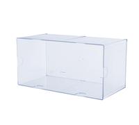 Organiseur de bureau et d'artisanat empilable Deflecto, transparent, grand format, 15,2 cm (L) x 15,2 cm (H) x 30,5 cm (P) (350501)