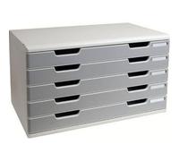 Organiseur de bureau Exacompta Modulo A3 5 tiroirs Gris lumière/Granit