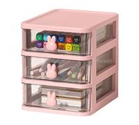 Organiseur De Bureau Kawaii avec Tiroir, Boîte De Rangement De Bureau Empilable, Papeterie Organizer/Pot À Stylo/Organisateur De Maquillage/Multifonctions Organisateur pour Le Bureau,L'école,La Maison