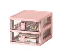 Organiseur De Bureau Kawaii avec Tiroir, Boîte De Rangement De Bureau Empilable, Papeterie Organizer/Pot À Stylo/Organisateur De Maquillage/Multifonctions Organisateur pour Le Bureau,L'école,La Maison