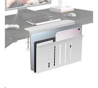 Organiseur de bureau latéral, pince à suspendre pour ordinateur portable, dissipation de la chaleur, support pour ordinateur portable, sans perçage, support de rangement latéral pour chambre à coucher