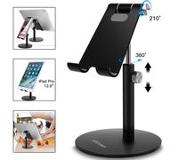 Organiseur de bureau pliable et portable innovant, compatible avec les appareils de 4 à 13 pouces pour une utilisation universelle et mains libres.