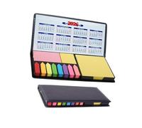 Organiseur de bureau professionnel avec intégration du calendrier et note stick pour des rappels efficaces et une gestion des notes, bloc calendrier de bureau