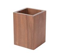 Organiseur de bureau rétro en forme de cube en forme de diamant pour commis, télécommande en bois pour table
