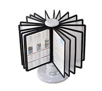 Organiseur de bureau rotatif avec panneaux double face pour un affichage et un rangement efficaces des documents