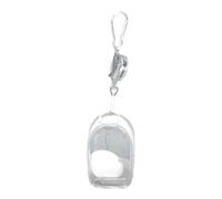 Organiseur de câbles de voyage - Petit sac de rangement, sac de rangement étanche, étui de transport transparent, sac de voyage pour cordon, chargeur, écouteurs, blanc, radius, Unisexe