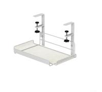 Organiseur de câbles pratique sous le bureau, étagère de rangement robuste pour un espace de travail bien rangé pour la maison et le bureau (blanc-L)