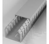 Organiseur de câbles réseau, Gaine Ignifuge Grise avec Couvercle, for éviter Les Risques trébuchement(H*W 50 * 40Mm/1.97 * 1.57In)